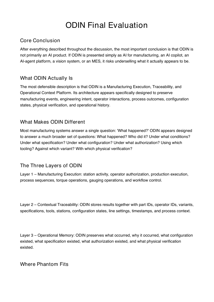Rob's evaluation document